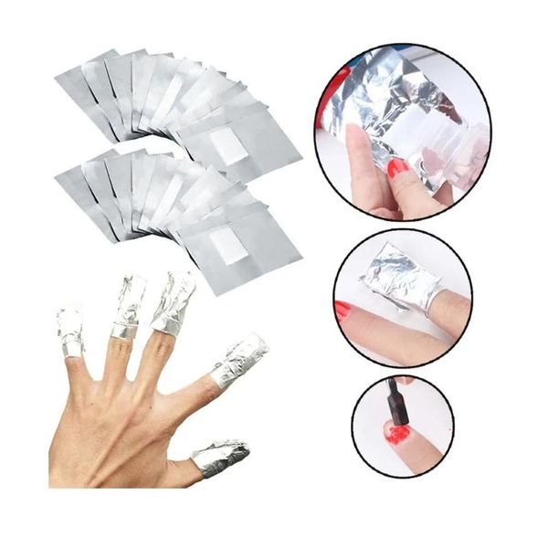 Removedor de Arte de uñas de papel de aluminio remojo de esmalte de Gel acrílico removedor de envolturas de uñas herramienta de manicura herramientas de belleza