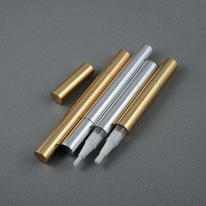 Aluminium Gold Silver 3ml Twist Up Pen package vide Package de dents Blantenage Whitenting Gel Pen Fast Expédition F2235 LXAAI