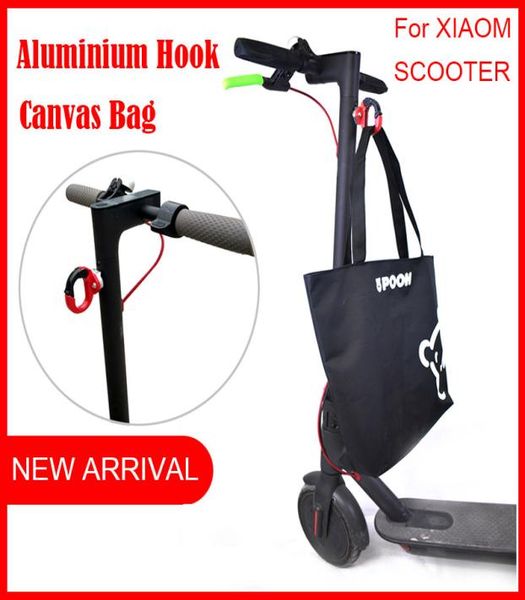 Crochet en aluminium pour Scooter électrique Xiaomi Mijia M365, pour suspendre des sacs sur accessoires de Skateboard Xiaomi, diy2822698