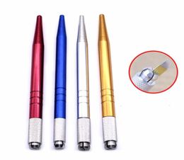 Enluminium Micoblading Pen Lightweight Manual Microblade Needle Holder Caneta Tebori Micoblading Evergof Tattoo Pen 4943273