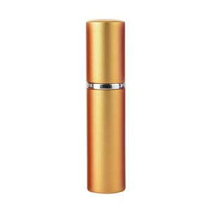 Bouteille de parfum en aluminium 5 ML Bouteille de parfum en verre rechargeable portable Pulvérisateur en aluminium Vide Cosmétique Flacon Atomiseur de parfum LLD10602