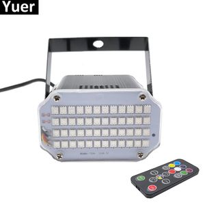 Coque en aluminium 48 LED plus lumineux DJ Disco projecteur laser activé par le son stroboscope Flash RGB scène effet d'éclairage lampe musique Light290r