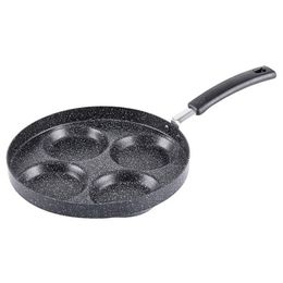 Poêle à œufs antiadhésive en aluminium, 4 tasses, crêpes suédoises Plett, poêle multi-œufs, 1 pièce 276T