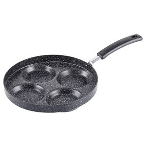 Aluminium 4-Cup Eierkoekenpan Non-stick Zweedse Pannenkoek Plett Crêpe Multi Ei Koekenpan 1 Stuks249h