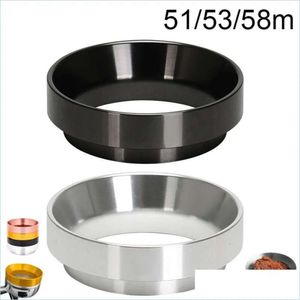 Aluminium 58 mm/5 m/51 mm Ring Nieuw doseringsfilter voor brouwkom koffie poeder mand lepel gereedschap tampers Portafilter Coff Drop Dhkgl