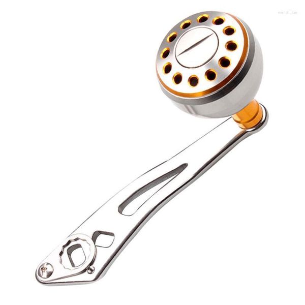 Mango de carrete de pesca con perilla de aleación de aluminio, serie 2000, para Baitcasting, herramientas de un solo aparejo, carretes de mano izquierda y derecha