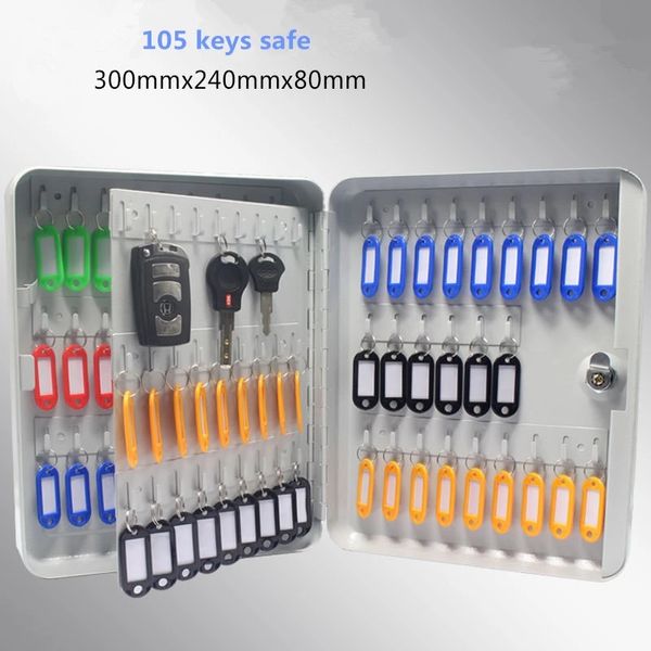 Alliage d'aluminium 48 clés armoire murale gestion de la sécurité boîte à clés coffres-forts de stockage contient des cartes-clés pour le bureau à domicile de l'entreprise