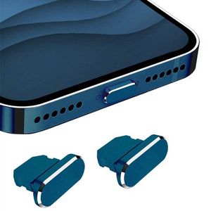 Dispositivos de enchufe antipolvo para teléfono, cubierta de puerto de aleación de aluminio para IPhone 14, 13, 12 Mini 11 Pro Max 8 Plus, IPad, AirPods, Apple Series