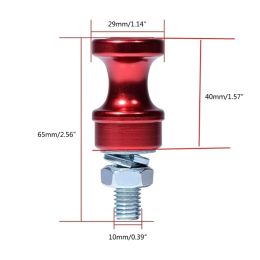 Aluminium legeringsauto M10 lier hook stand mount voor 3/8in 1/2in u-shape clip half gekoppelde lier