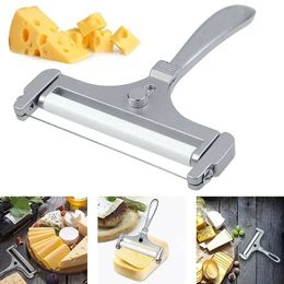 Aluminium alliage de fromage fromage trancheur Épaisseur réglable fromage beurre de beurre avec fil pour fromages doux et semi-durs gadgets de cuisine