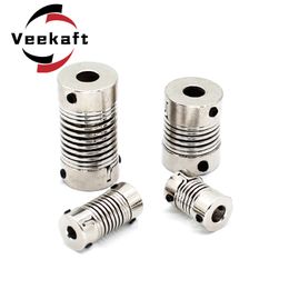 Aluminium legering D26L50 Veerkoppeling Elastische koppeling wordt gebruikt voor servomotor, schroefstaaf, asconnector, 3D -printer, CNC