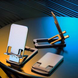 Aluminium legering Desktop Mobiele telefoon Standkleed voor iPad Tablet Ondersteuning Mobiele telefoon Bureau Beugel Lazy Holder voor Xiaomi Huawei