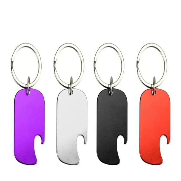 Alliage d'aluminium Dog Tag Opener Pet Doggy ID Card Tags Portable Small Beer Bottle Openers