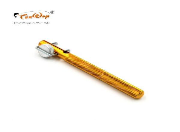 Aleación de aluminio Hombre de pesca Tier Nudos de aguja de doble cabeza Tada Gold Fishing Fishhook Dispositivo ACCESORIOS ACCESI con útiles1905070