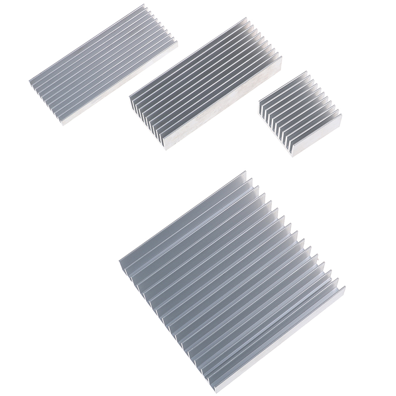 Aluminium legering koelblokkist voor koelbekleding voor hoog vermogen IC chip koeler radiator koellichaam gootsteen 4 maten