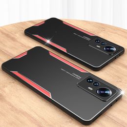 Aluminium legering matte gevallen voor Xiaomi Redmi Note 11s 10S Poco X3 NFC F3 Mi 12x 11i 11 Ultra 10T Lite 11t 10 Pro TPU -framedeksel