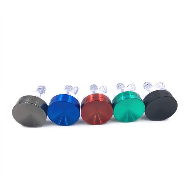 Aluminium Alliage en métal Entonnoir Grinders 3 pièces Smoke Grinder Fumer Tobacco Herb Spice Crusher Mand Cracker Grinder Personnalisez