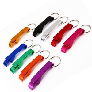 Alliage d'aluminium ouvre-clés porte-clés créatif Portable en alliage de métal porte-clés anneau bière peut ouvre-bouteille outil engrenage boisson personnalisé pour Ke2017