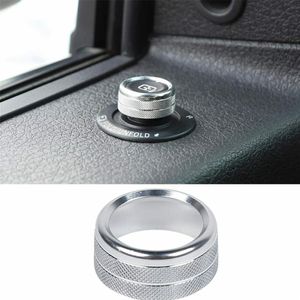 Aluminium Release Spiegels Schakelaar Knop Ring Trim Zilver Voor Ford F150 Raptor 2009-2014 Interieur Accessories268Y