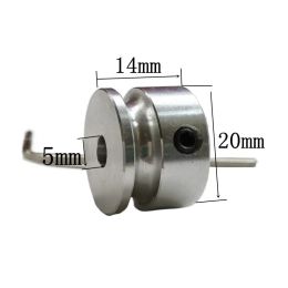 Aluminium alliage à rainure simple poulie 20/30/40 mm Small Motor Poulle Drive Roue R2 GRAINT LAVEUR 4MM