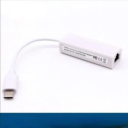 Aluminium legering USB Ethernet USB-C tot RJ45 LAN-adapter voor MacBook Pro Samsung Galaxy S9/S8 Type C Netwerkkaart USB Ethernet