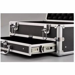 Boîte en aluminium Boîte à outils Métal Boîte de rangement portable avec tiroir Réparation de beauté Boîte de voiture et boîtier de compteur