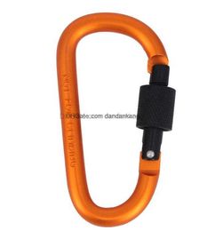 8 cm aluminium karabijnhaak D-ring sleutelhanger clip meerkleurig camping sleutelhanger snap lock haak outdoor reisset quickdraws gesp haken