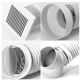 Aluminium Dicting Air Ventime Sécheur de tuyau de tueau de ventilation de 19 pieds de long pour la buanderie chauffage et refroidissement canal du ventilateur