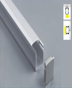 Aluminium armatuurkanaal onder tegenkast lichtset aluminium voor LED-strip vierkant opaal profiel6489736