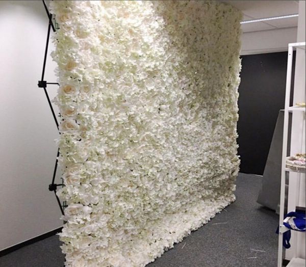 Marco de soporte plegable de pared de flores de aluminio para fondos de boda, pancarta recta, soporte de exhibición, publicidad comercial Show8295625