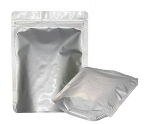 Sac en papier d'aluminium pour le stockage des aliments, sacs refermables à fermeture éclair debout, pochette de stockage des aliments thermoscellable