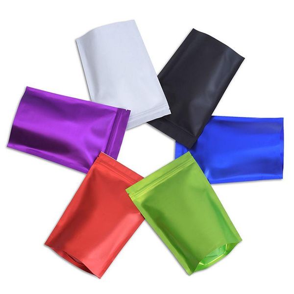 Bolsas de embalaje de papel de aluminio Válvula resellable Cremallera Plástico Bolsa de embalaje al por menor Bolsa Mylar Bolsa Ziplock Paquete Bolsas 8x12 cm Bfetl