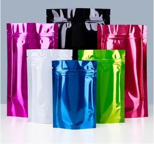 Le papier d'aluminium tiennent des sacs de serrure de tirette de preuve d'odeur de poche pour le sac d'emballage de grains de café de fruits secs de noix de sucrerie de riz de nourriture