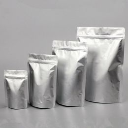 Aluminium folie rits tas stand-up voedsel verpakking pouches geurbestendige hersluitbare opbergzakken voor snack koffie thee