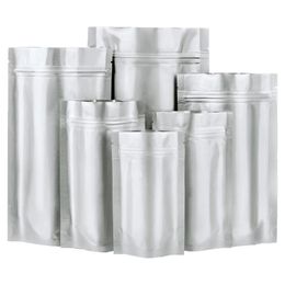 Aluminiumfolie Zipperzak opstaan ​​voedselverpakking zakjes hersluitbare opbergzakken voor snackcoffee fabrieksprijs