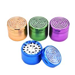 Broyeur d'herbes en aluminium, magasin d'accessoires de fumée avec fenêtre de labyrinthe 63MM, 4 pièces CNC dents en diamant, broyeur de pollen de tabac et d'épices, jeu de labyrinthe