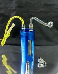 Gratis verzending ----- aluminium waterpijp + accessoires, bong accessoires, kleur willekeurige levering