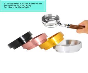 Anneau de dosage intelligent IDR en aluminium pour brassage Bowl Coffee Powder Espresso Barista Tool pour 58 51 54 mm Profiltre Coffee Tamper C1292020