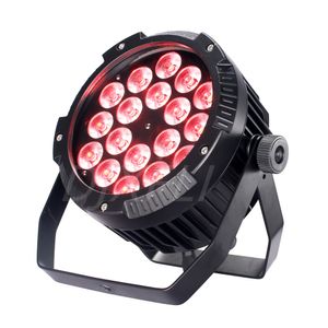 Aluminium IP65 étanche à LED PAR Light 18x18W RGBWA UV 6IN1 DMX512 CONTRÔLE STATERS STATER DJ Équipement Disco Outdoor Wash