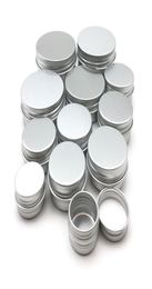 Pottes en aluminium Tins 20 ml 3920 mm Vis Top rond Round Bandons d'étain aluminium Pottes de rangement en métal Conteneurs avec capuchon de vis pour le baume à lèvres Cont2496234