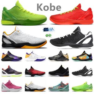 6 5 Proto Chaussures de basket-ball pour hommes Kobe Sneaker Reverse Grinch Mambacita Del Sol All Star 6s Big Stage Alternate Bruce Lee Chaos Prelude 5s Baskets pour hommes Baskets de sport