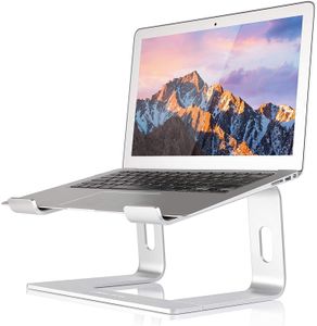 Aluminium Laptop Stand, Ergonomische Afneembare Laptophouder Riser Compatibel met MacBook Air Pro / Dell XPS / HP / Lenovo (tot 15,6 inch)
