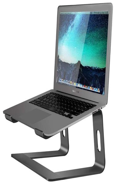 Aluminium ordinateur portable Stand pour le bureau compatible avec Mac MacBook Pro Air Notebook Portable Holder ergonomic Elevator Metal Riser pour 10 6909915