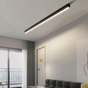 Aluminium LED linéaire surface de surface montée sur le plafond LED Éclairage élevé CRI Spotlight Éclairage intérieur Rectangle Ligne LED