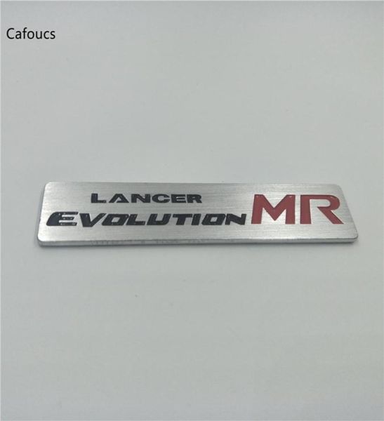 Style de voiture en métal en aluminium pour Mitsubishi Lancer Evolution X MR emblème Badge Logo autocollant autocollant 3288166