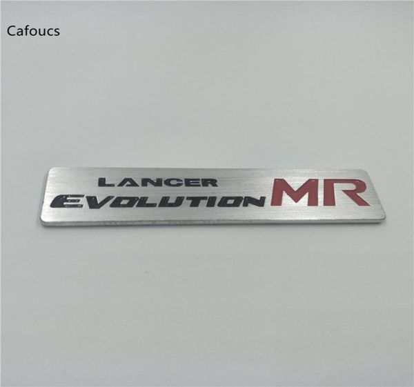 Style de voiture en métal en aluminium pour Mitsubishi Lancer Evolution X MR emblème Badge Logo autocollant autocollant 3280513