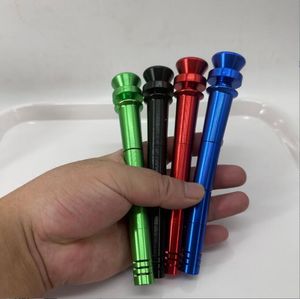 Metal de aluminio Downstem Down Stem Bowl Set 14MM 19MM Herramienta para fumar Tubería de agua de vidrio Bong Difusor estándar extraíble Cachimbas Plataformas petroleras