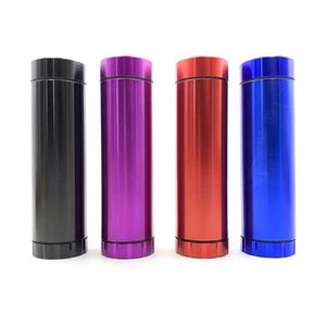 Aluminium Metalen Dugout Met Kruidenslijper One Hitter Bat Sigarettenkoker Houder Aansteker Container Multifunctie Tabakspijpreiniger Waterpijpen Roken Handpijp