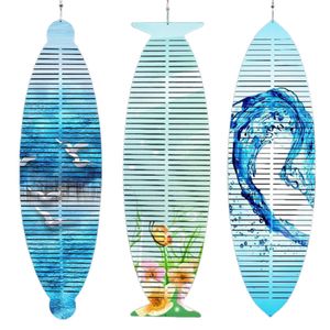 Spinner de viento de sublimación de aluminio, decoraciones para el hogar, forma de barco de pescado, impresión de doble cara, Spinners de viento de jardín