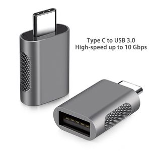 Adaptateur USB Type C mâle vers USB 3.0 femelle OTG en aluminium, convertisseur de câble Portable pour ordinateur Portable et Smartphone, transmission universelle de données à grande vitesse 10Gbps